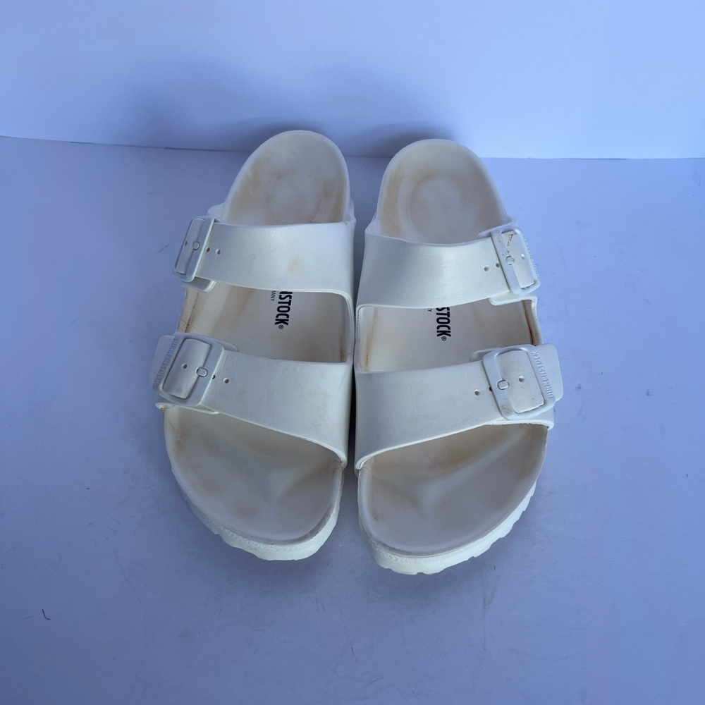 Birkenstock  White Double Strap EVA Sandals - Picture 2 of 6